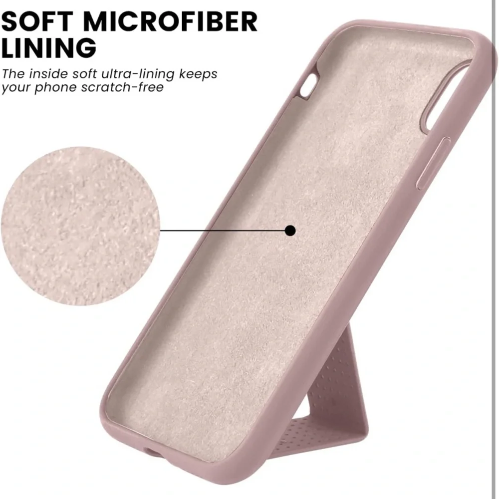 NEW Silicone iPhone XR Phone Case with Kickstand - Picture 6 of 10